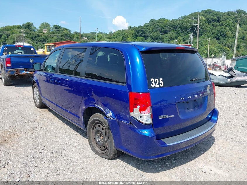 Vin: 2c4rdgbgxjr259472, lot: 46109498, dodge grand caravan se 20183