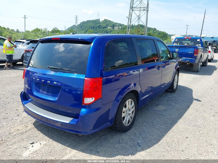 Vin: 2c4rdgbgxjr259472, lot: 46109498, dodge grand caravan se 20184