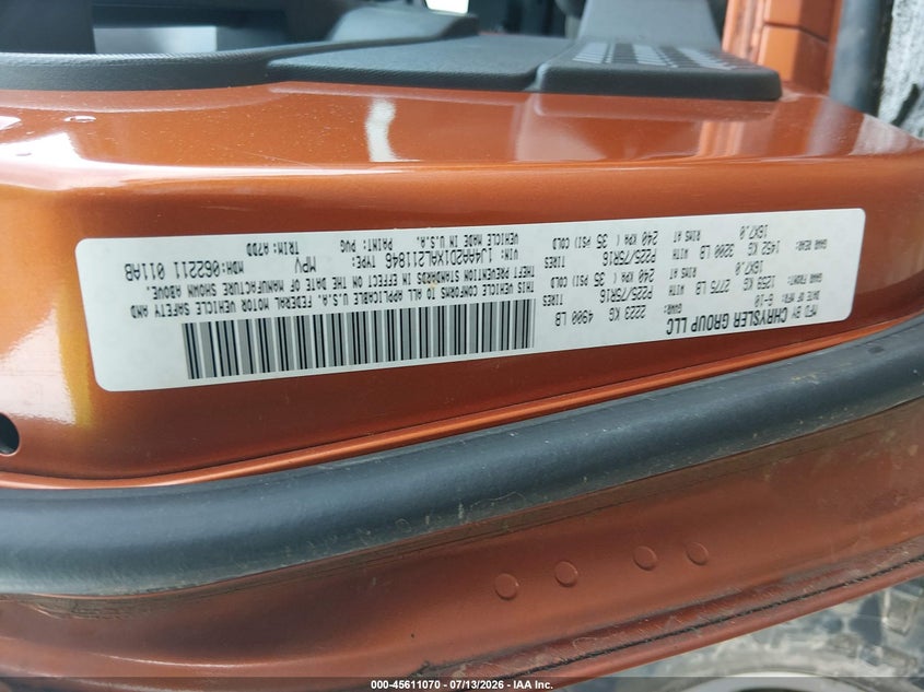 2010 Jeep Wrangler Sport VIN: 1J4AA2D1XAL211846 Lot: 45611070