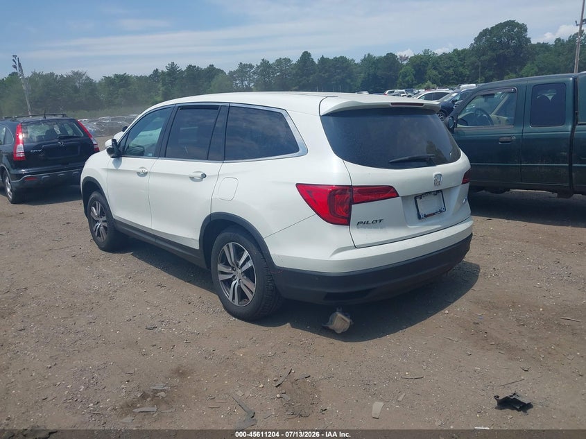 Vin: 5fnyf6h72jb063318, lot: 46109654, honda pilot ex-l 20183