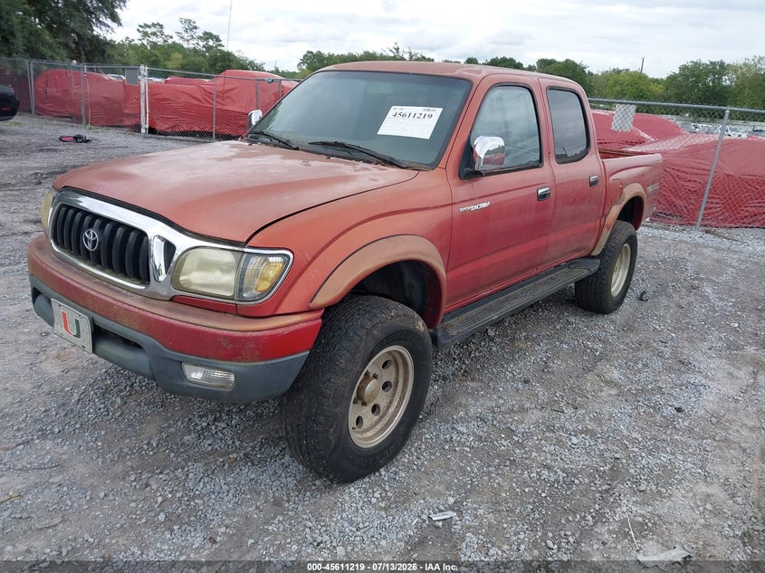 5TEHN72N11Z850159 2001 Toyota Tacoma Base V6 photo 1