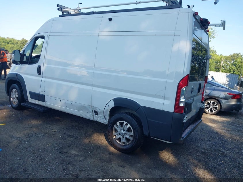 Vin: 3c6lrvbg9se532536, lot: 46109755, ram promaster 1500 slt high roof 136 wb 20253