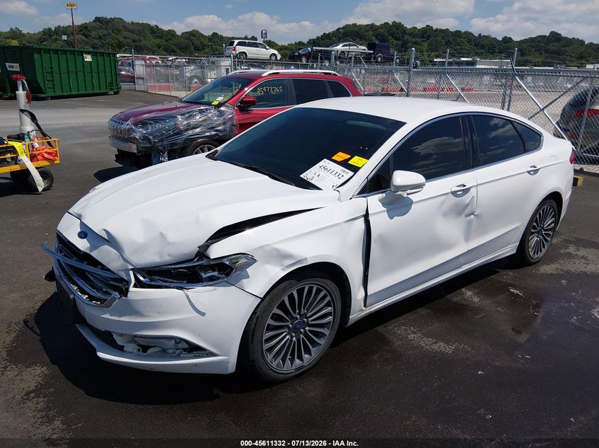 2017 Ford Fusion, Левый бок, IAAI, VIN 3FA6P0H95HR200740 — фото 2