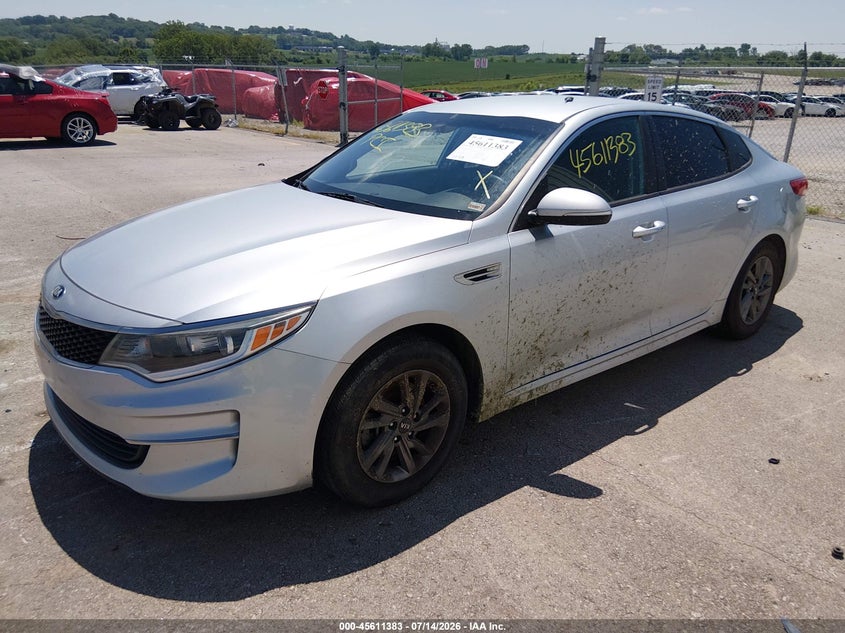 Vin: 5xxgt4l34gg088627, lot: 46109833, kia optima lx 20162