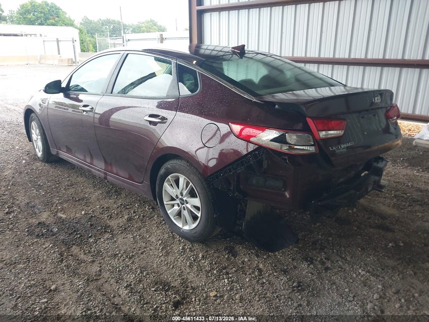Vin: 5xxgt4l38gg073807, lot: 46109883, kia optima lx 20163