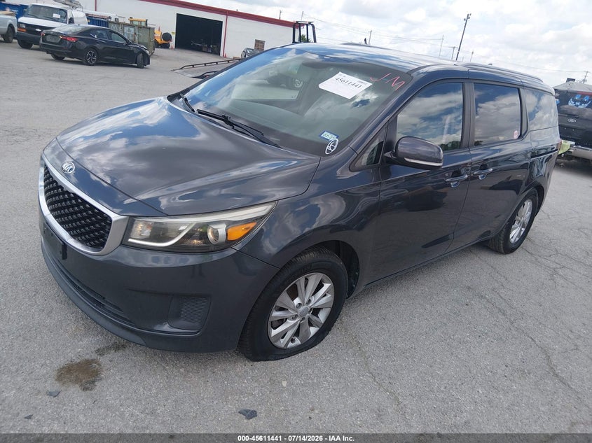 Vin: kndmb5c19g6086008, lot: 46109891, kia sedona lx 20162