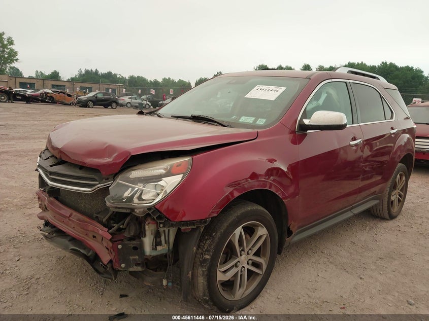 2016 Chevrolet Equinox, Удар спереди, IAAI, VIN 2GNFLGEK7G6125283 — фото 2