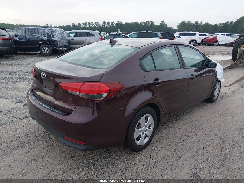 Vin: 3kpfk4a72he053826, lot: 46109905, kia forte lx 20174