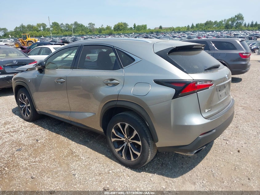 2017 Lexus Nx 200T F Sport VIN: JTJYARBZ6H2059194 Lot: 45611490