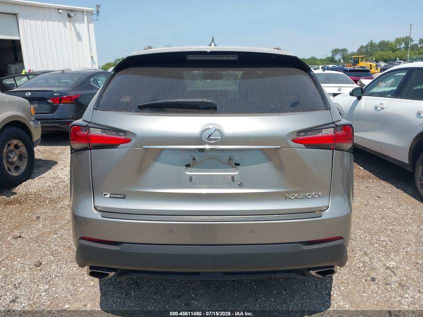 2017 Lexus Nx 200T F Sport VIN: JTJYARBZ6H2059194 Lot: 45611490
