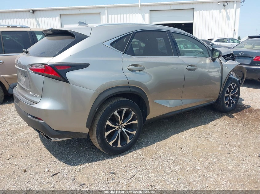Vin: jtjyarbz6h2059194, lot: 46109940, lexus nx 200t f sport 20174