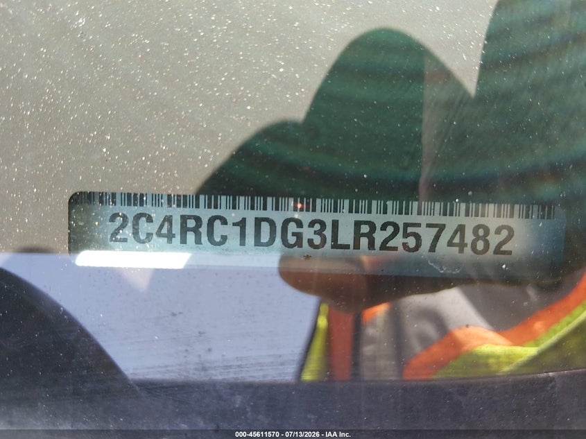 2020 Chrysler Voyager Lxi VIN: 2C4RC1DG3LR257482 Lot: 45611570