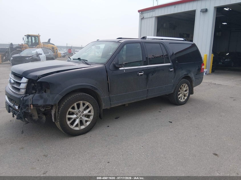 Vin: 1fmjk2at8fef22207, lot: 46110085, ford expedition el limited 20152