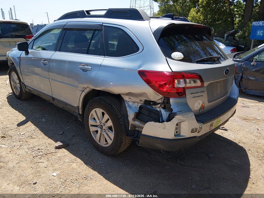 Vin: 4s4bsbhc6g3333773, lot: 46110180, subaru outback 2.5i premium 20163