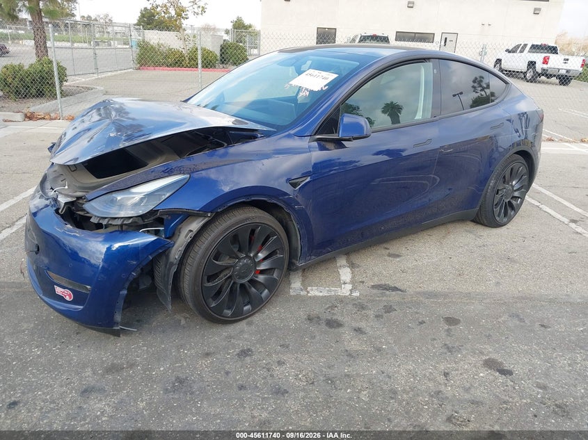 TESLA MODEL Y 2022 VIN 7SAYGDEF0NF531505