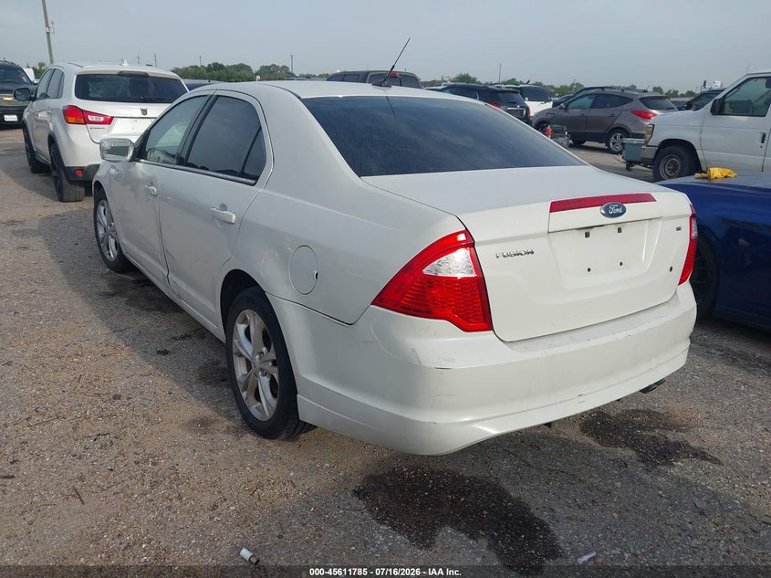 Vin: 3fahp0ha5cr219087, lot: 46110235, ford fusion se 20123