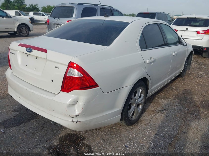 Vin: 3fahp0ha5cr219087, lot: 46110235, ford fusion se 20124