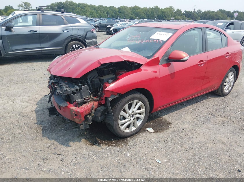 Vin: jm1bl1wp5d1740041, lot: 46110243, mazda mazda3 i grand touring 20132