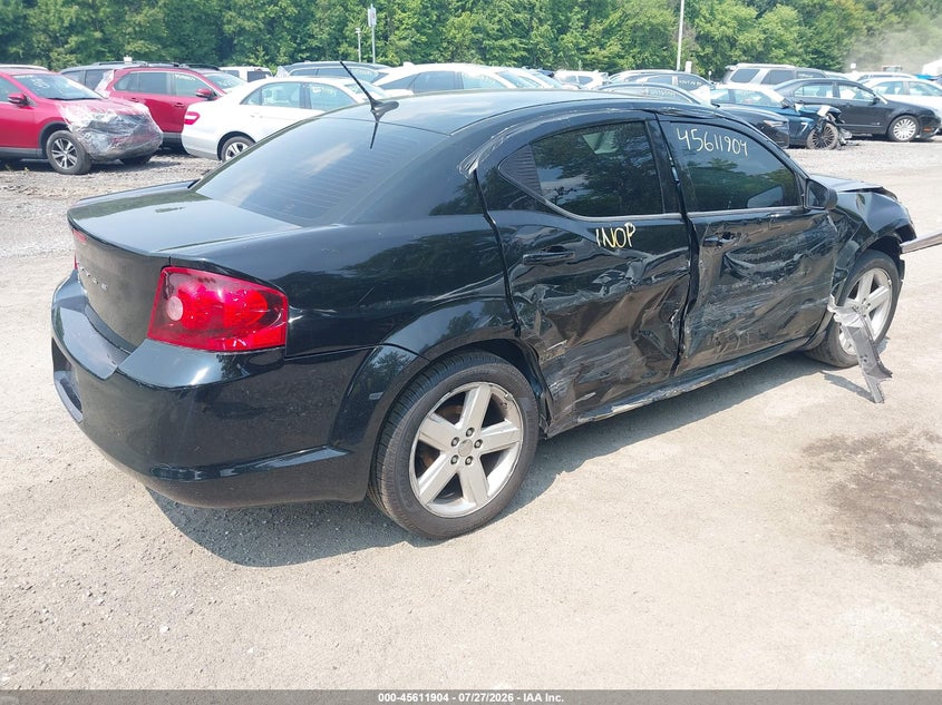 Vin: 1c3cdzabxdn536957, lot: 46110354, dodge avenger se 20134