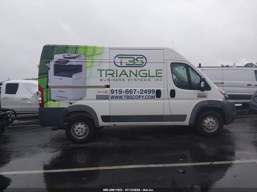 2018 Ram Promaster 1500 High Roof 136 Wb VIN: 3C6TRVBG6JE108553 Lot: 45611922