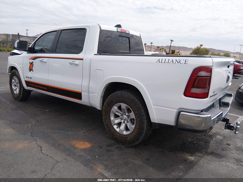 Vin: 1c6srfjt6mn775574, lot: 46110397, ram 1500 laramie  4x4 5'7 box 20213