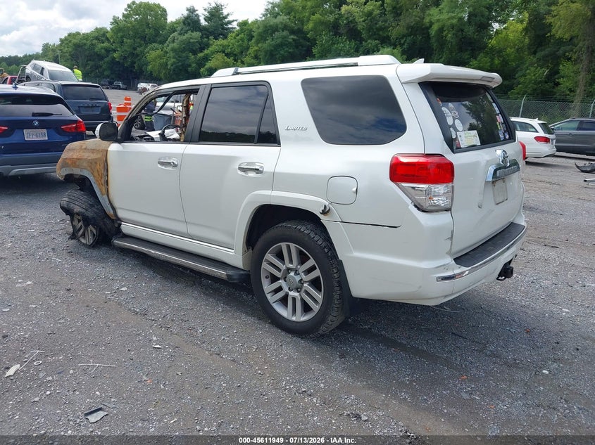Vin: jtebu5jr3b5036886, lot: 46110399, toyota 4runner limited v6 20113
