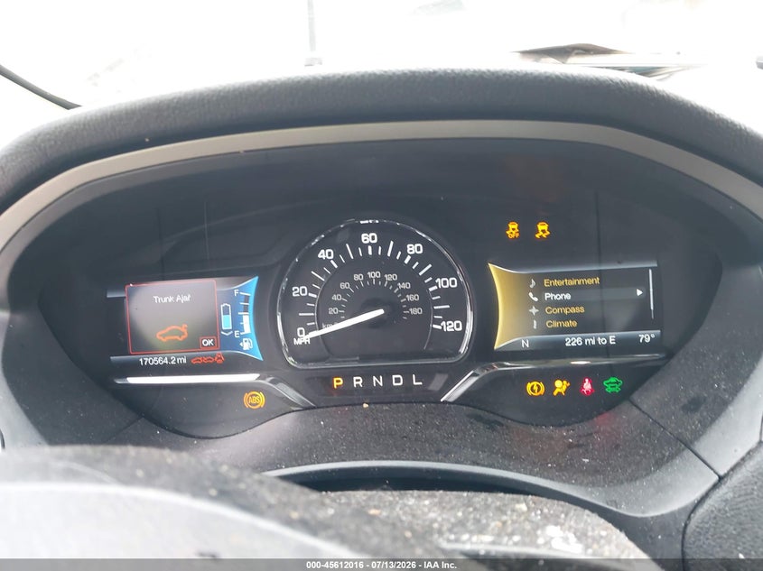 2016 Lincoln Mkz Hybrid VIN: 3LN6L2LU5GR631604 Lot: 45612016