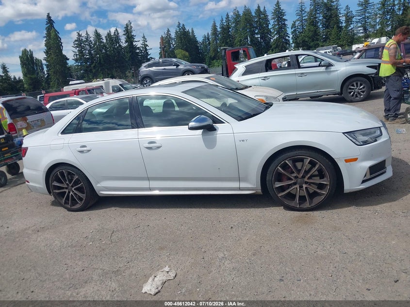 2018 Audi S4 3.0T Premium Plus VIN: WAUC4AF44JA009648 Lot: 45612042