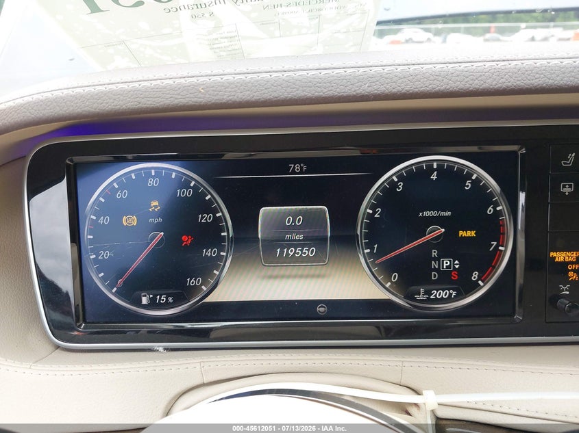 2014 Mercedes-Benz S 550 VIN: WDDUG8CB2EA009833 Lot: 45612051
