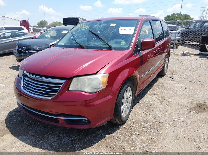 Vin: 2c4rc1bg7er398366, lot: 46110553, chrysler town & country touring 20142