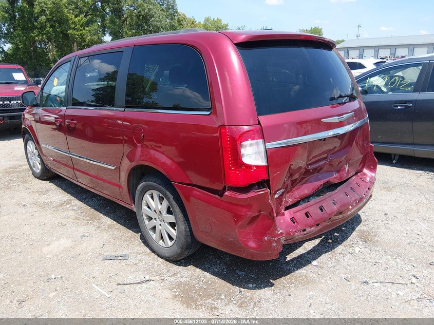 Vin: 2c4rc1bg7er398366, lot: 46110553, chrysler town & country touring 20143