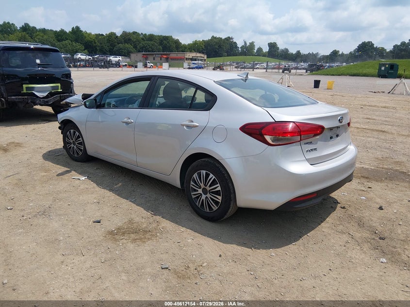 Vin: 3kpfk4a73he070490, lot: 46110604, kia forte lx 20173