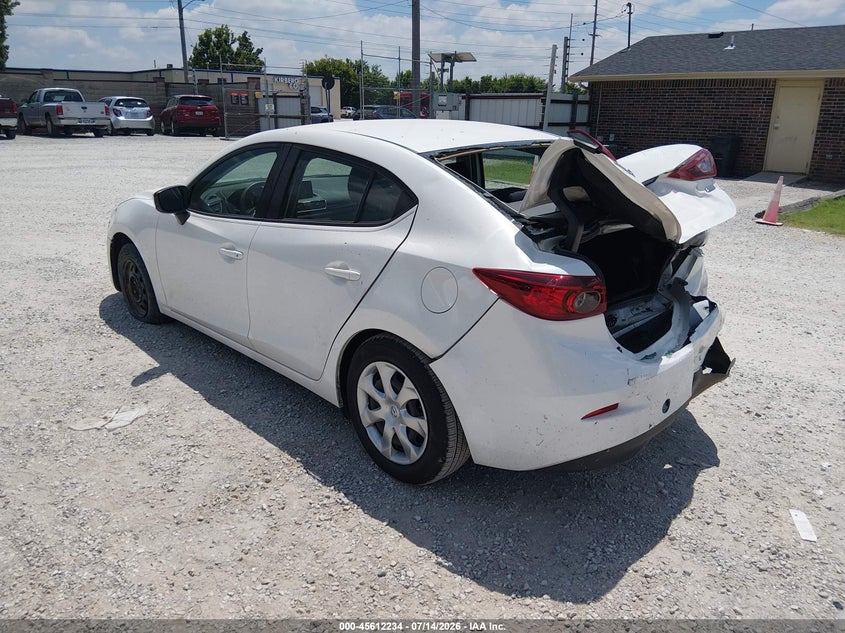 Vin: 3mzbm1t70gm298517, lot: 46110684, mazda mazda3 i sport 20163