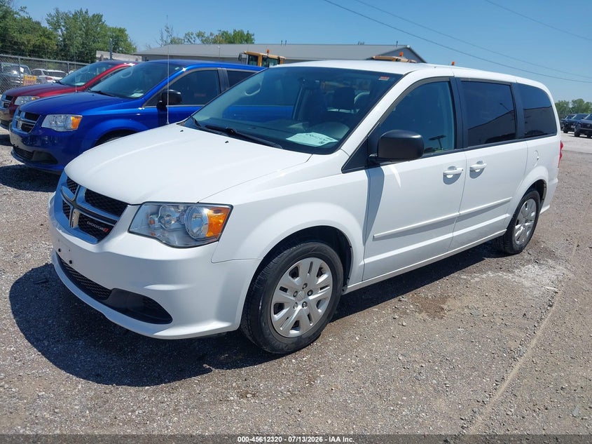 2017 Dodge Caravan, Обычный износ, IAAI, VIN 2C4RDGBG1HR740267 — фото 2