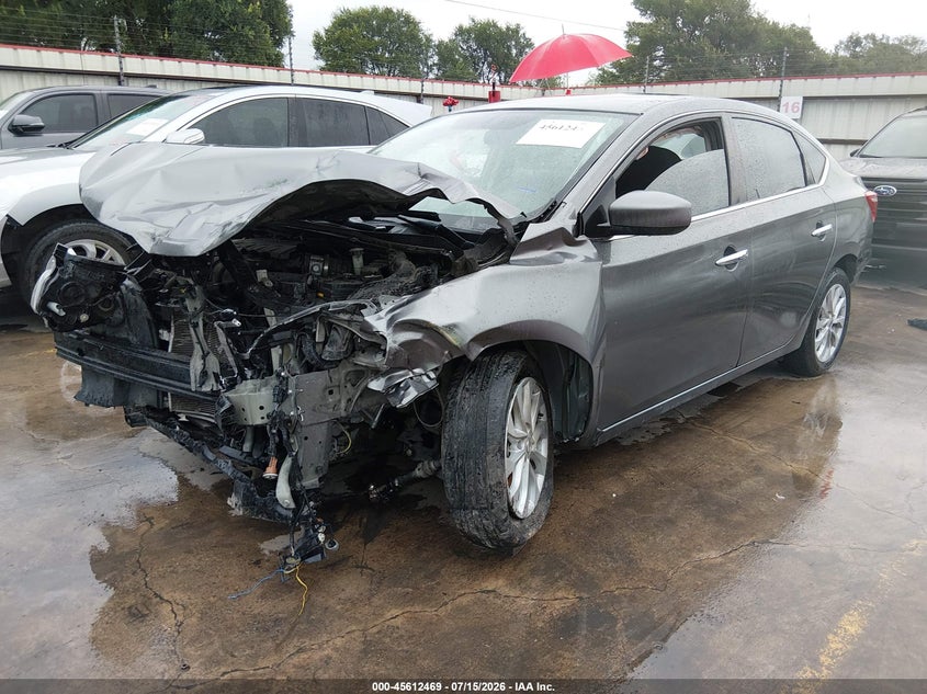 2019 Nissan Sentra, Удар спереди, IAAI, VIN 3N1AB7AP1KY375460 — фото 2