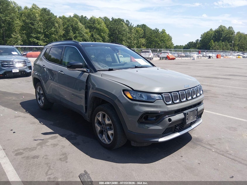 Vin: 3c4njdcb1nt113408, lot: 46110940, jeep compass limited 4x4 2022 img_1