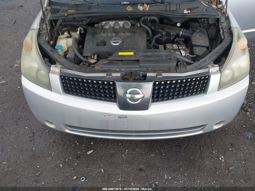 2004 Nissan Quest 3.5 S VIN: 5N1BV28U64N369866 Lot: 45612576