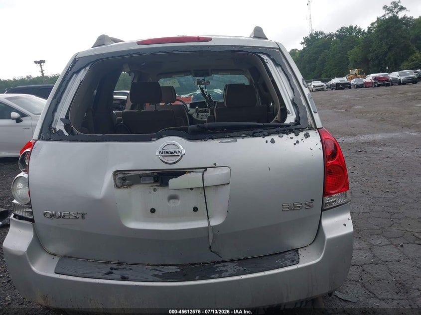 2004 Nissan Quest 3.5 S VIN: 5N1BV28U64N369866 Lot: 45612576