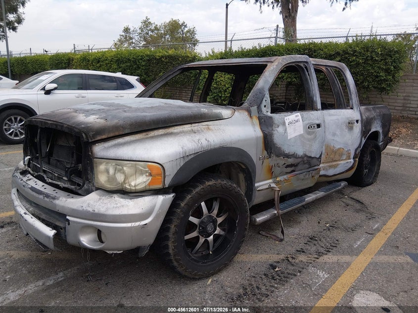 2004 Dodge RAM, Total Burn, IAAI, VIN 1D7HA18DX4J109116 — photo 2