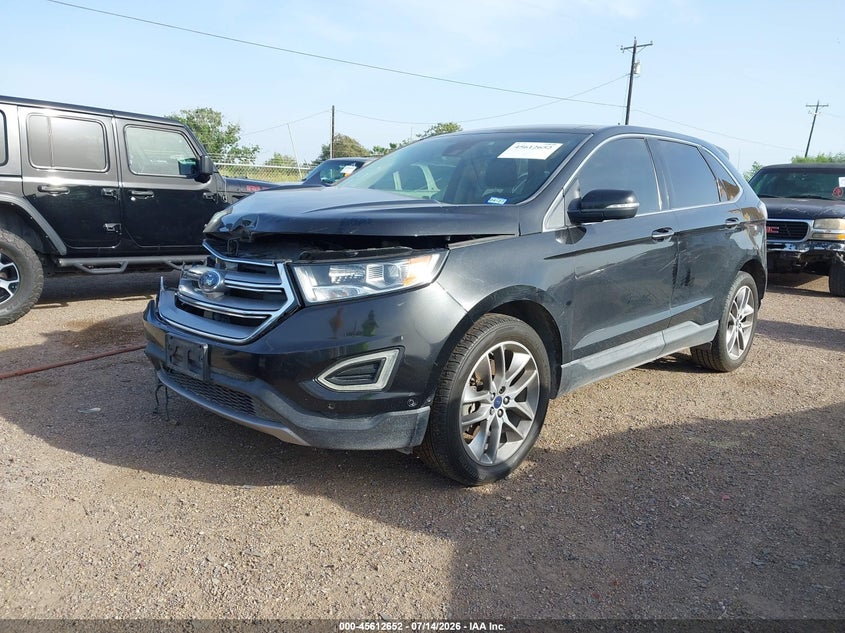 Vin: 2fmpk3k89fbc26182, lot: 46111102, ford edge titanium 20152