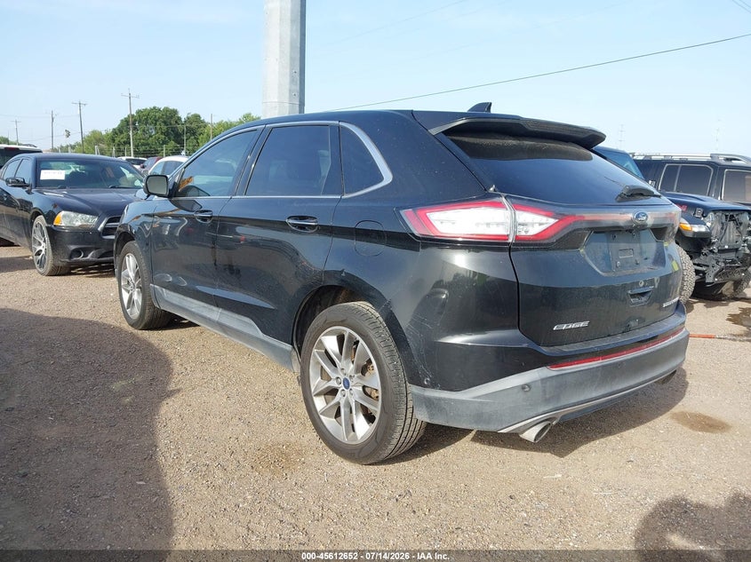 Vin: 2fmpk3k89fbc26182, lot: 46111102, ford edge titanium 20153