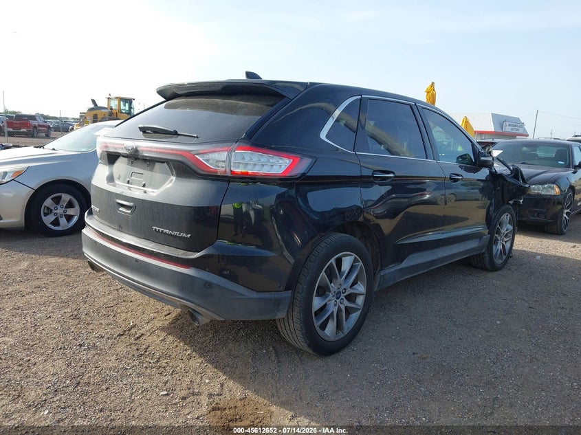 Vin: 2fmpk3k89fbc26182, lot: 46111102, ford edge titanium 20154