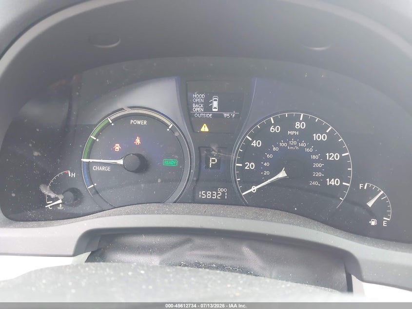 2012 Lexus Rx 450H VIN: JTJBC1BA6C2432612 Lot: 45612734