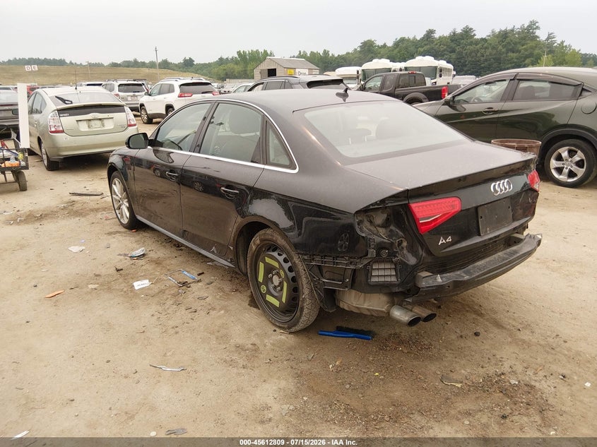 Vin: wauefafl3en007415, lot: 46111259, audi a4 2.0t premium 20143