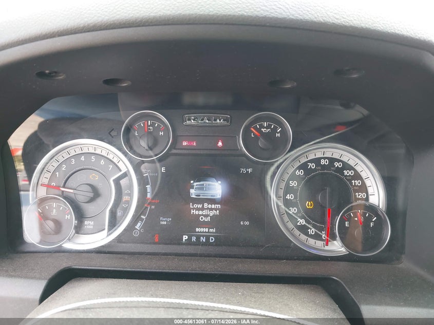 2014 Ram 1500 Outdoorsman VIN: 1C6RR7LT2ES451932 Lot: 45613061