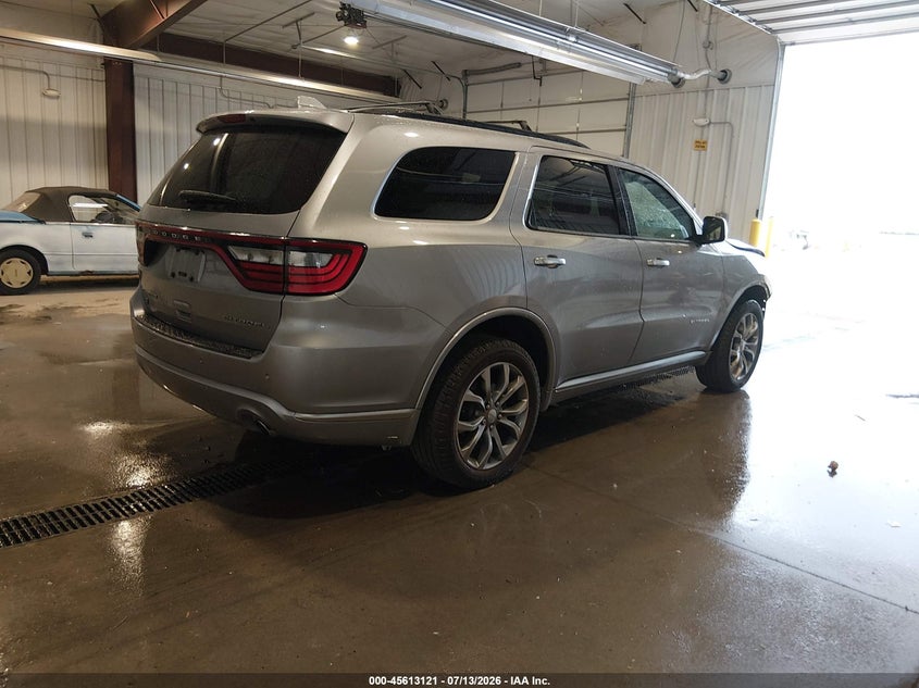 Vin: 1c4rdjeg5jc414866, lot: 46111571, dodge durango citadel anodized platinum awd 20184