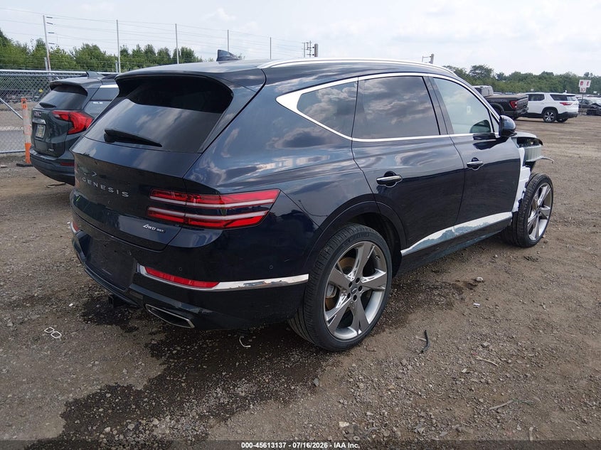 Vin: kmuhcesc4ru183677, lot: 46111587, genesis gv80 3.5t awd 20244