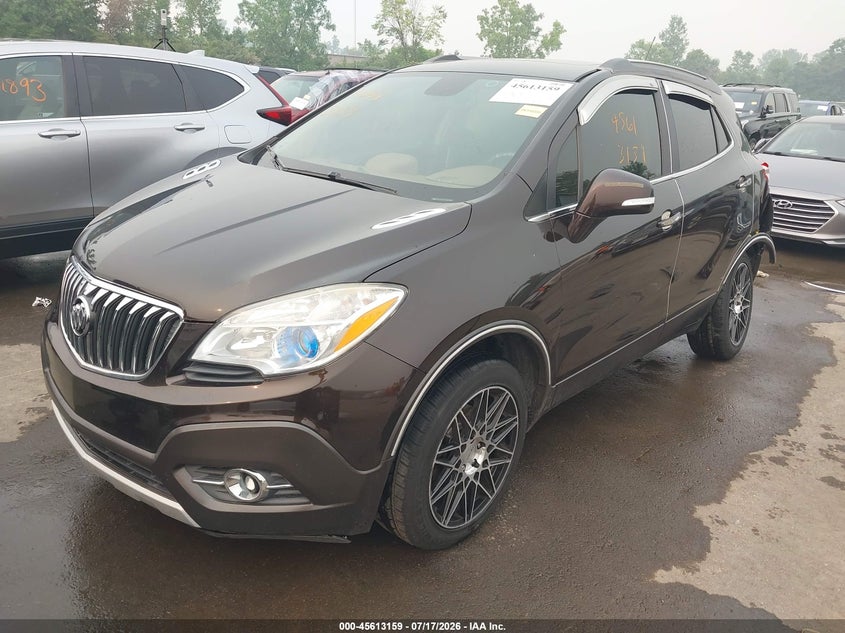 Vin: kl4cjgsb8gb594556, lot: 46111609, buick encore leather 20162