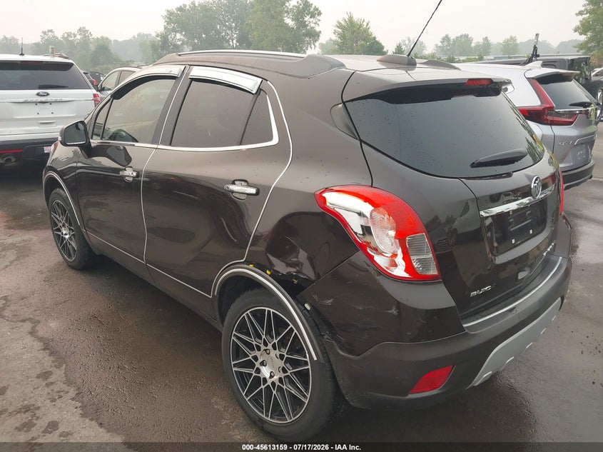 Vin: kl4cjgsb8gb594556, lot: 46111609, buick encore leather 20163