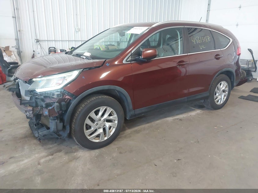 2015 Honda CR-V, Front End, IAAI, VIN 5J6RM4H75FL090641 — photo 2